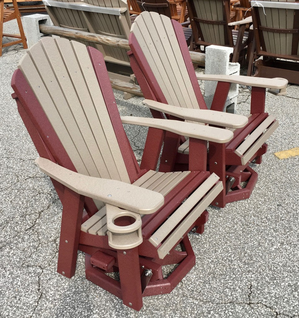 Poly 2′ Adirondack Swivel Glider