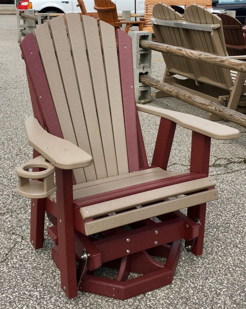Poly 2′ Adirondack Swivel Glider