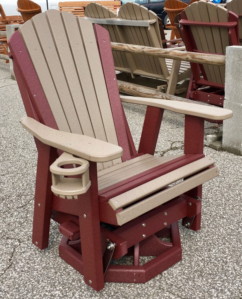 Poly 2′ Adirondack Swivel Glider