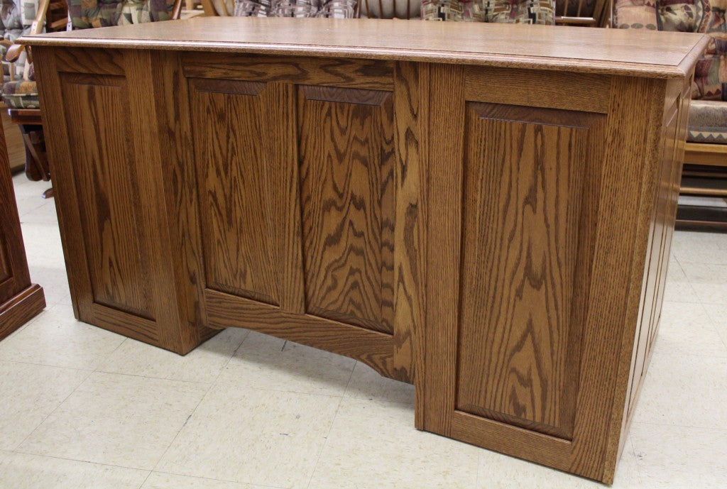 58″ Traditional Double Pedestal Executive Desk