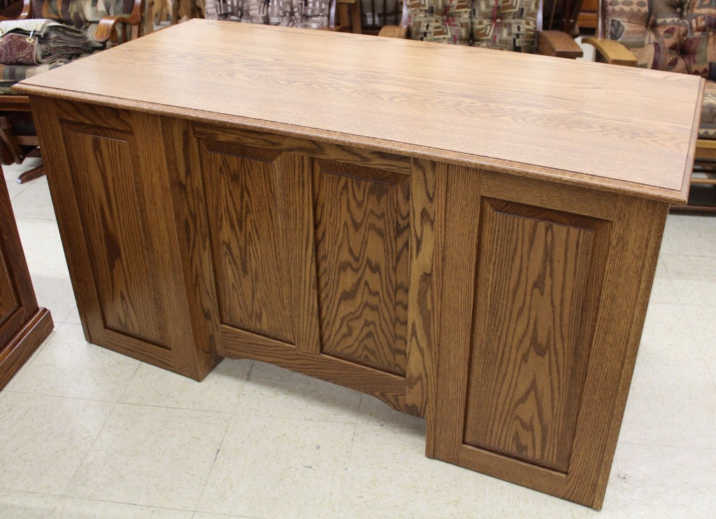 58″ Traditional Double Pedestal Executive Desk