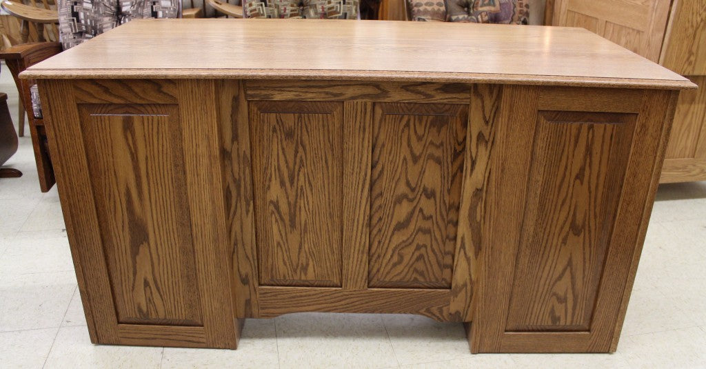 58″ Traditional Double Pedestal Executive Desk