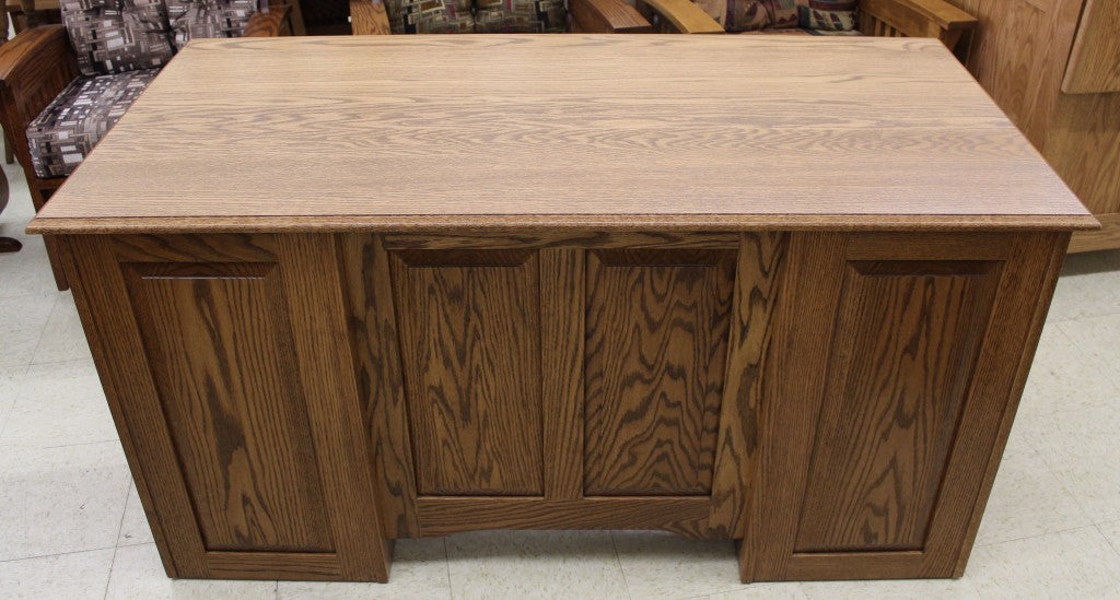 58″ Traditional Double Pedestal Executive Desk
