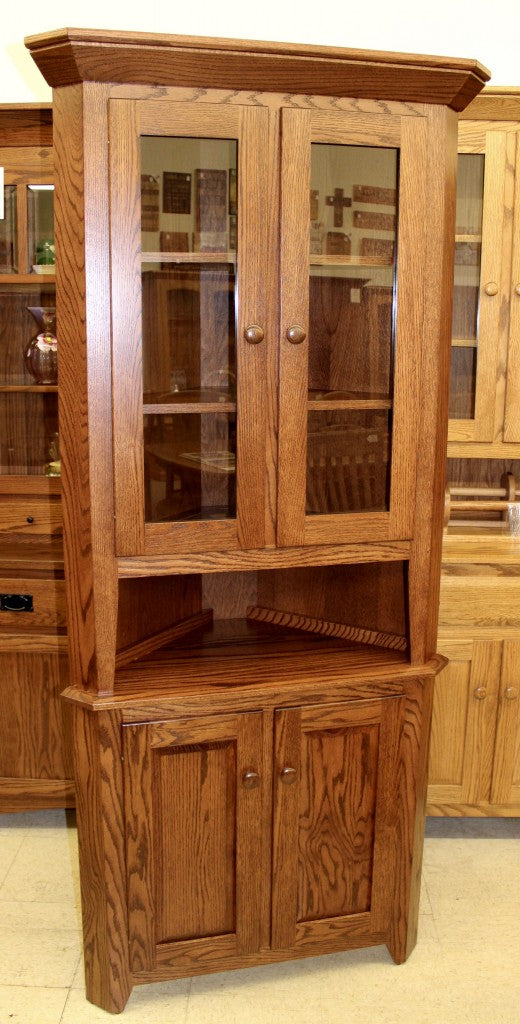 26″ Corner Shaker Hutch