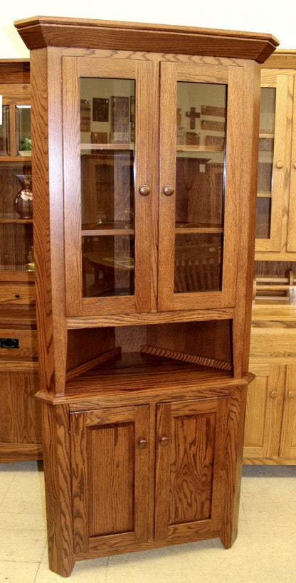 26″ Corner Shaker Hutch