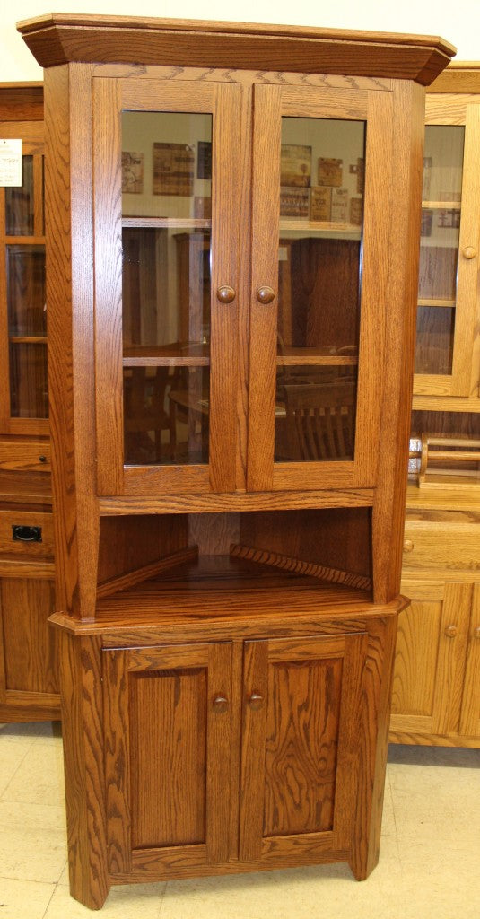 26″ Corner Shaker Hutch