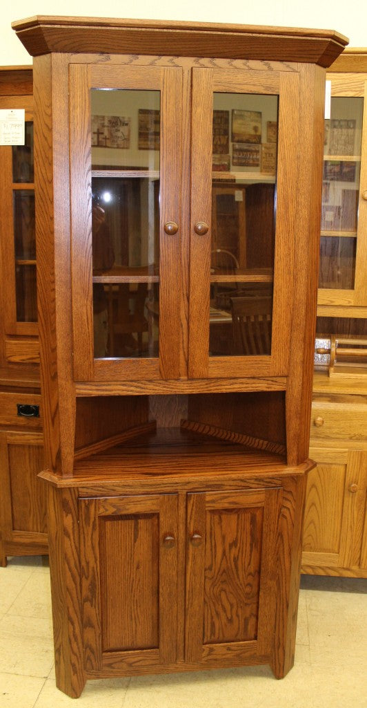 26″ Corner Shaker Hutch