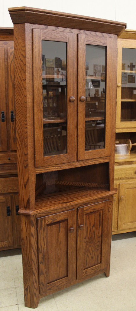 26″ Corner Shaker Hutch