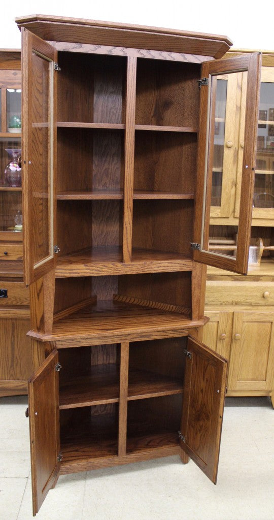 26″ Corner Shaker Hutch
