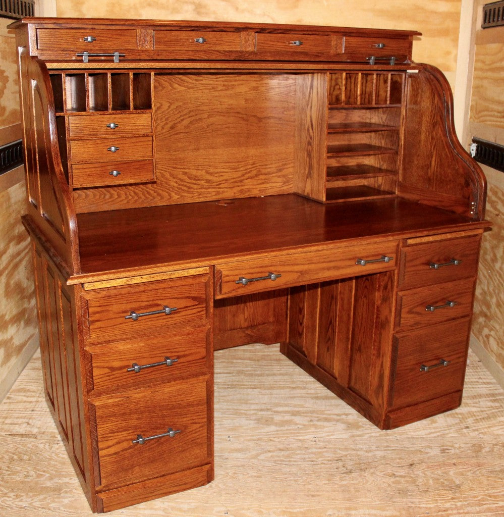 60″ Computer Deluxe Rolltop Desk