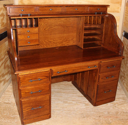 60″ Computer Deluxe Rolltop Desk