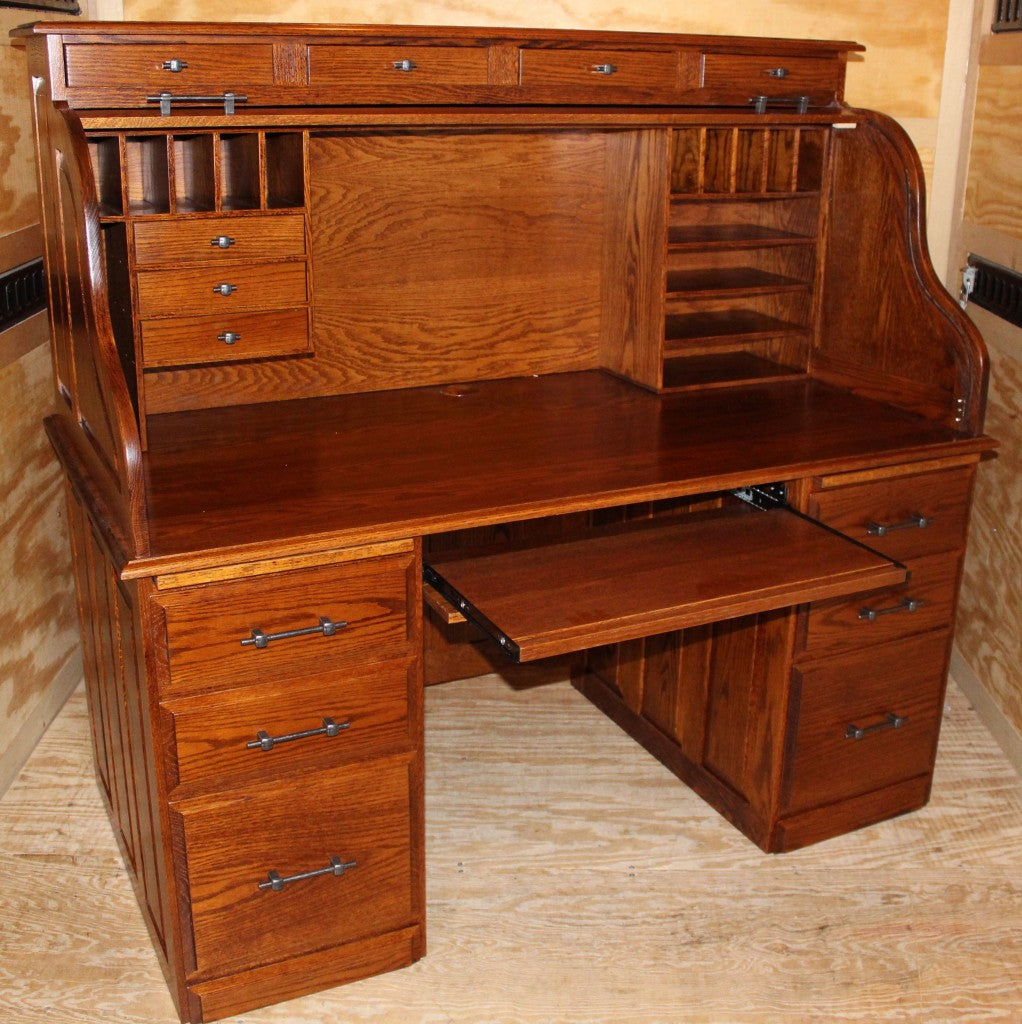 60″ Computer Deluxe Rolltop Desk