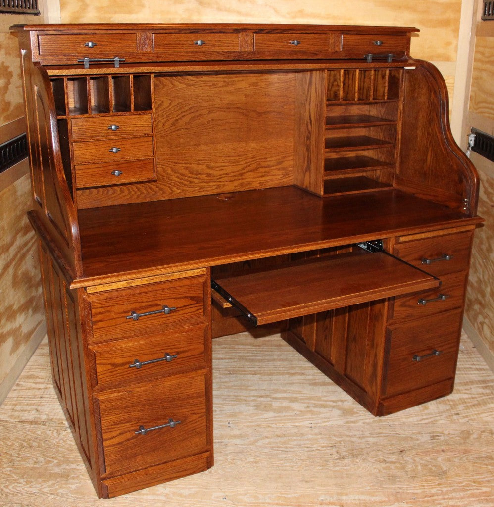 60″ Computer Deluxe Rolltop Desk