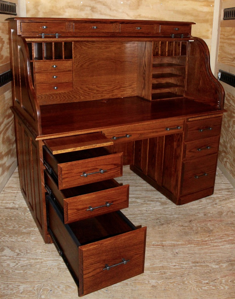 60″ Computer Deluxe Rolltop Desk