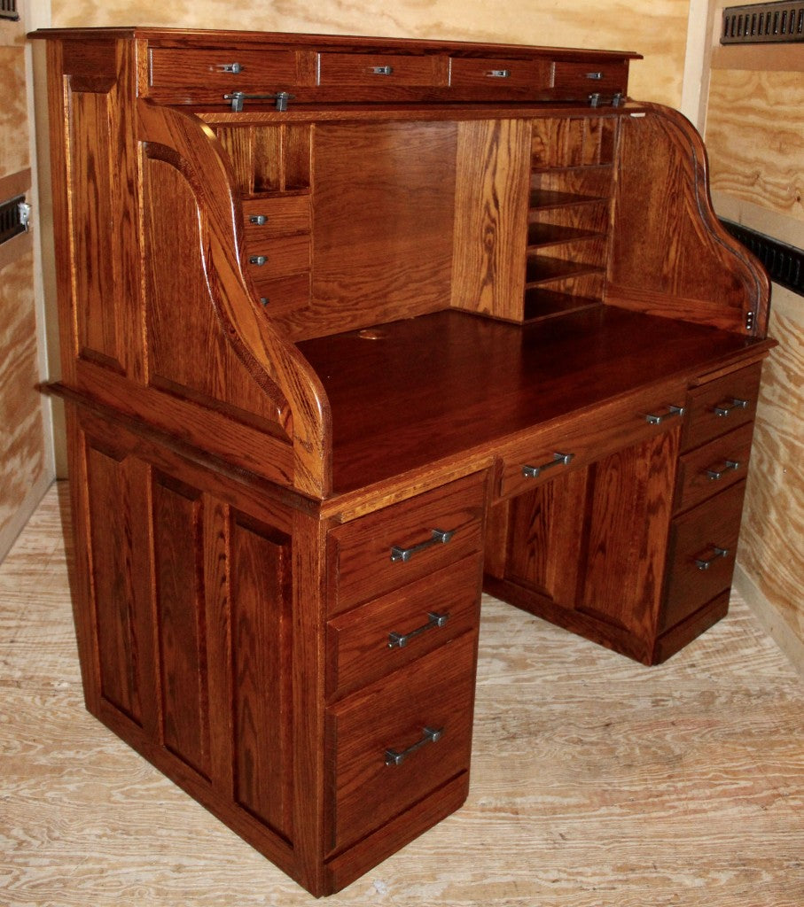 60″ Computer Deluxe Rolltop Desk