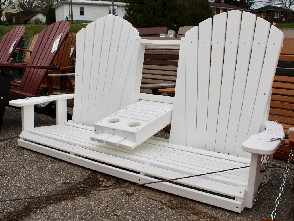 Poly 5′ Adirondack Swing with Fold Down