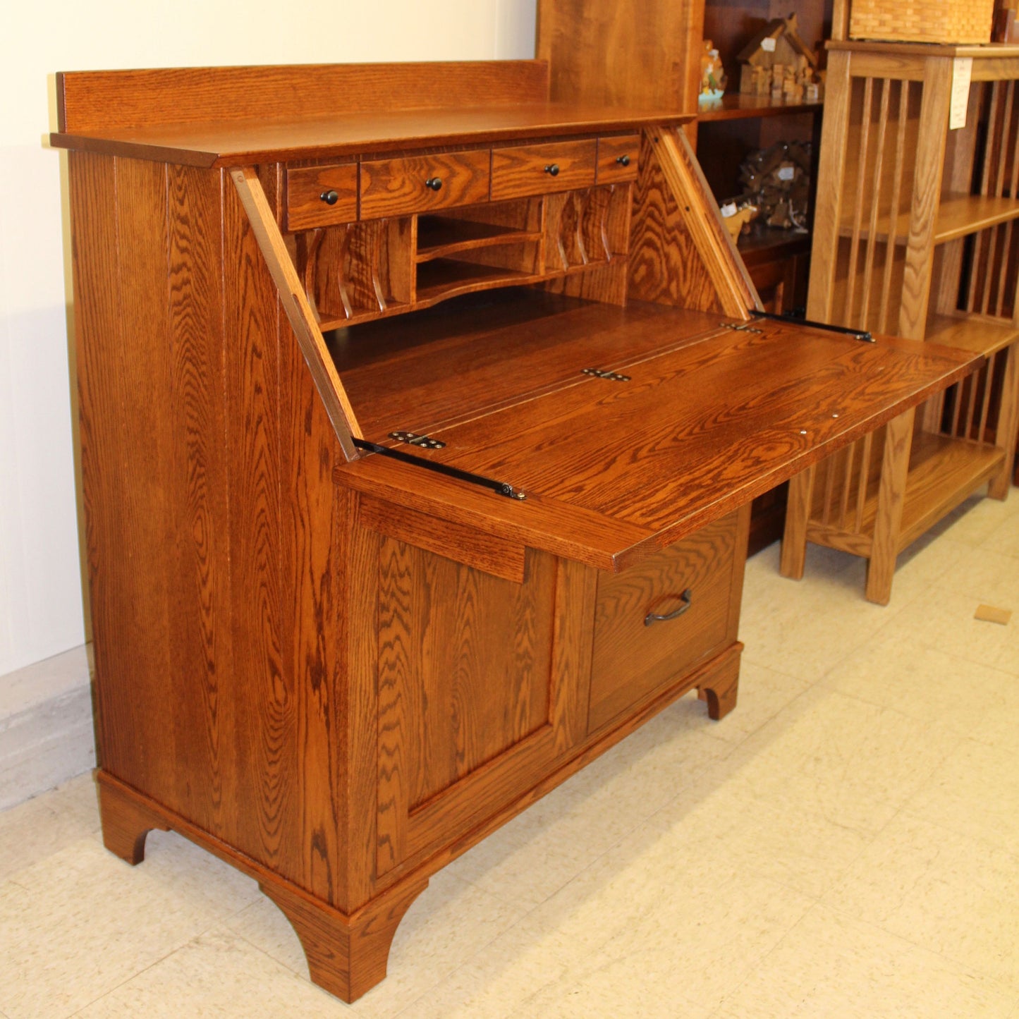 Deluxe Mission Secretary Desk 