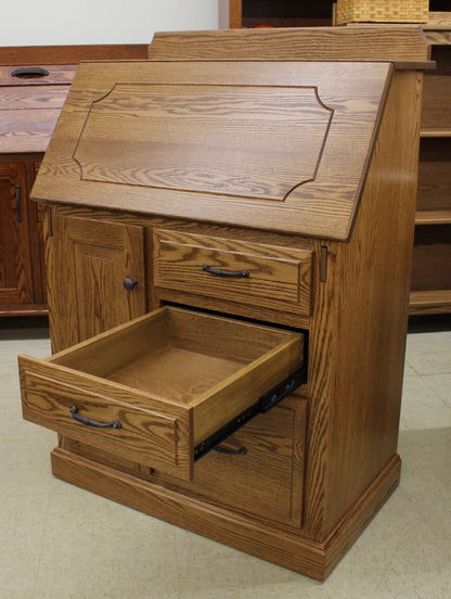 Traditional Deluxe Small Secretary Desk 