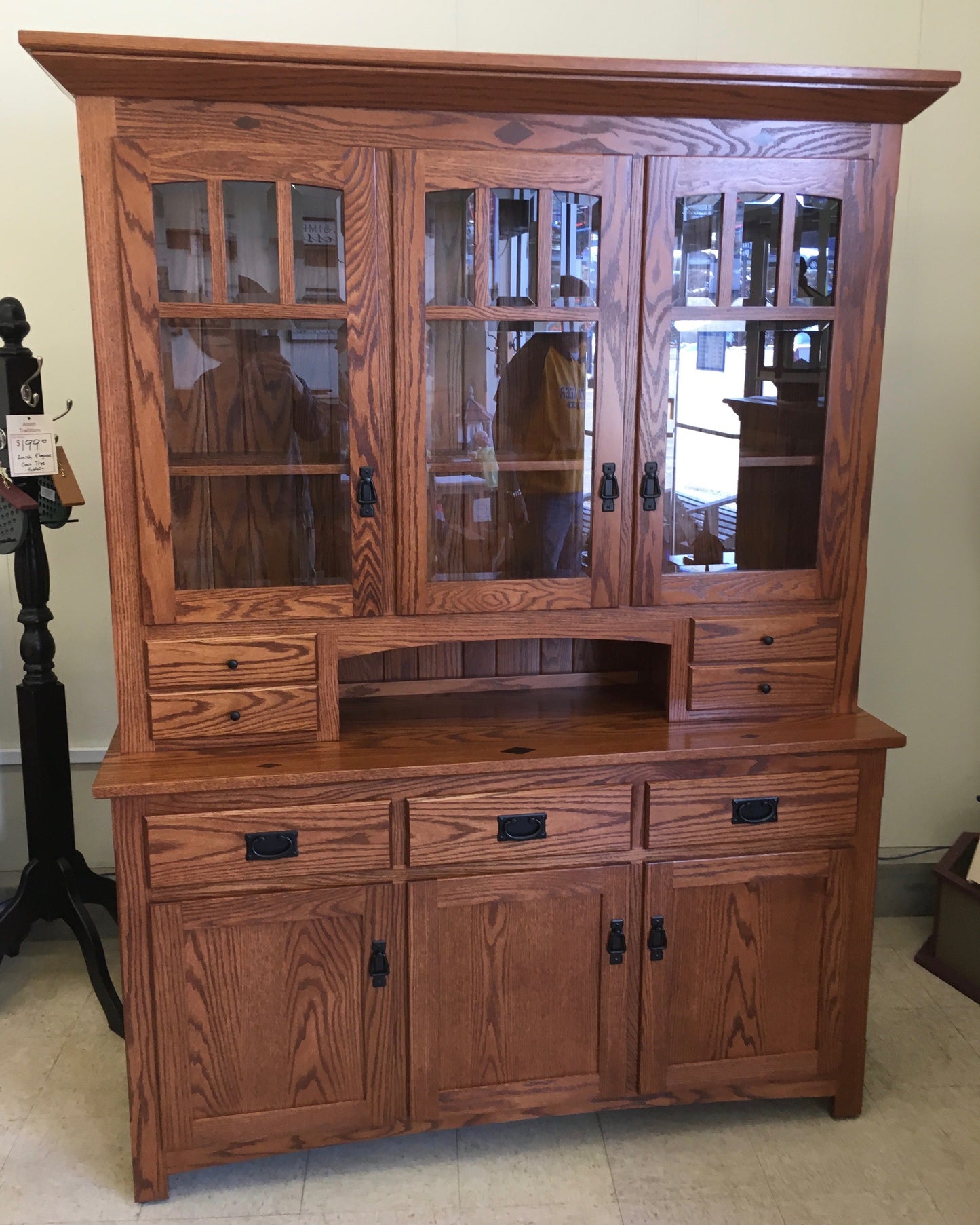 Century Mission 3-Door Hutch
