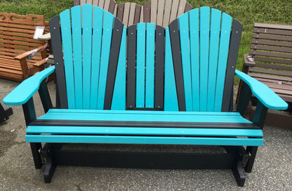 Poly 5′ Adirondack Glider with Fold Down