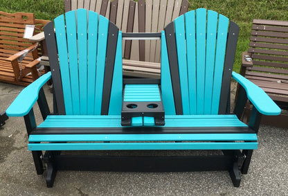 Poly 5′ Adirondack Glider with Fold Down