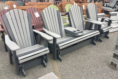Poly 5′ Adirondack Glider with Fold Down