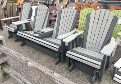 Poly 5′ Adirondack Glider with Fold Down