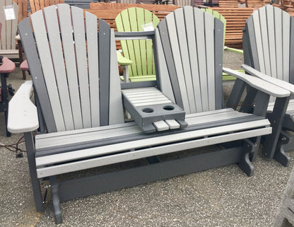 Poly 5′ Adirondack Glider with Fold Down