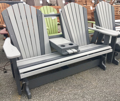 Poly 5′ Adirondack Glider with Fold Down