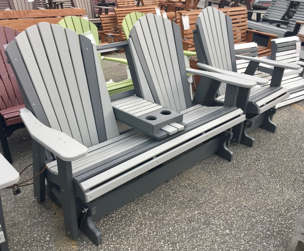Poly 5′ Adirondack Glider with Fold Down