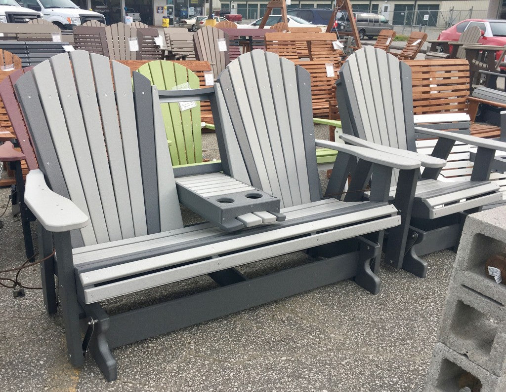 Poly 5′ Adirondack Glider with Fold Down