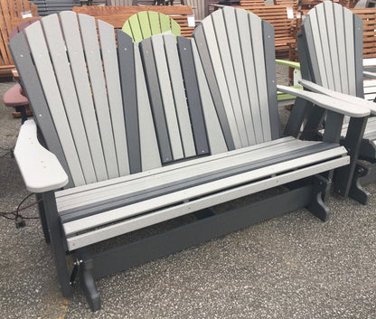 Poly 5′ Adirondack Glider with Fold Down