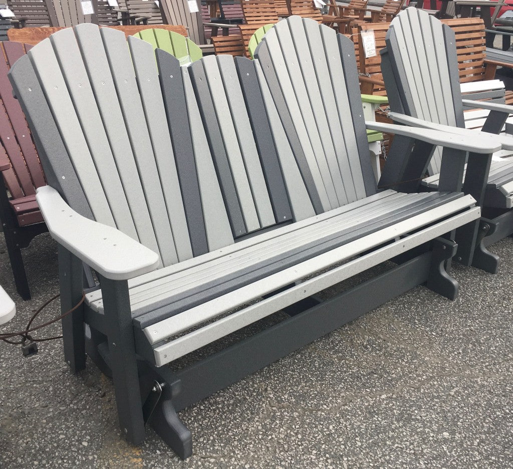 Poly 5′ Adirondack Glider with Fold Down
