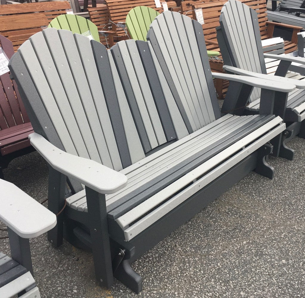 Poly 5′ Adirondack Glider with Fold Down