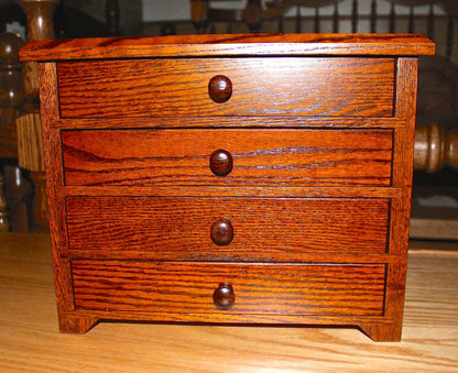 4 Drawer Shaker Jewelry Chest