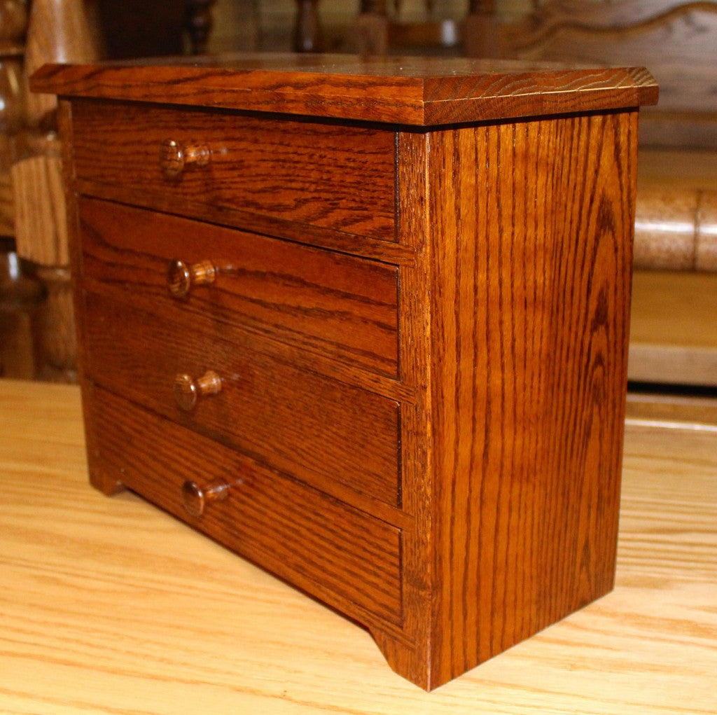 4 Drawer Shaker Jewelry Chest