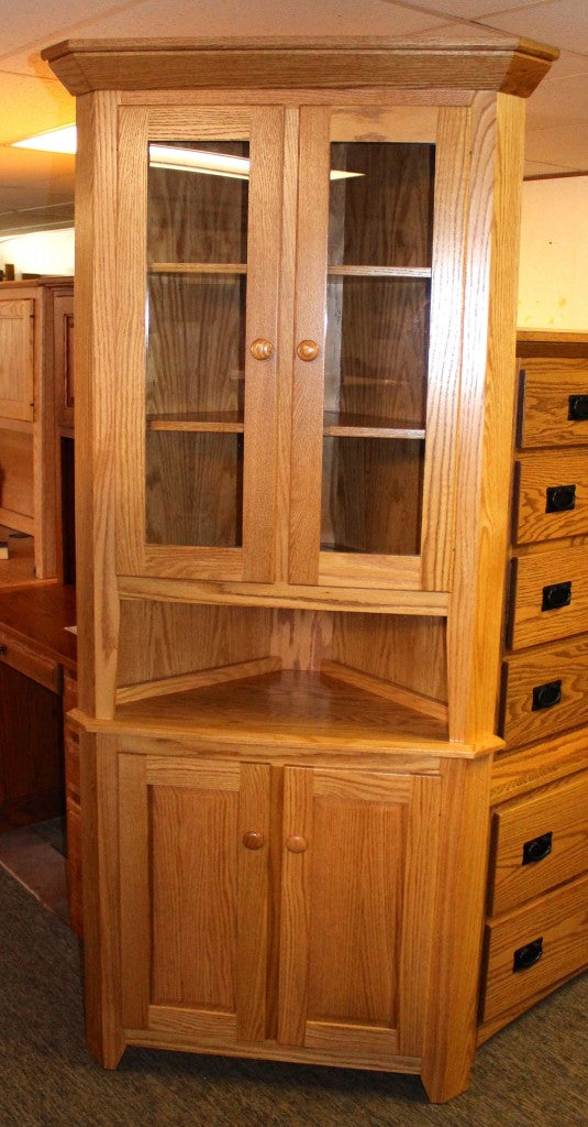 26″ Corner Shaker Hutch