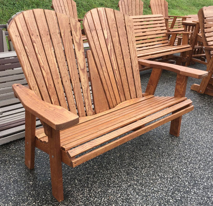 4' Adirondack Love Seat Bench