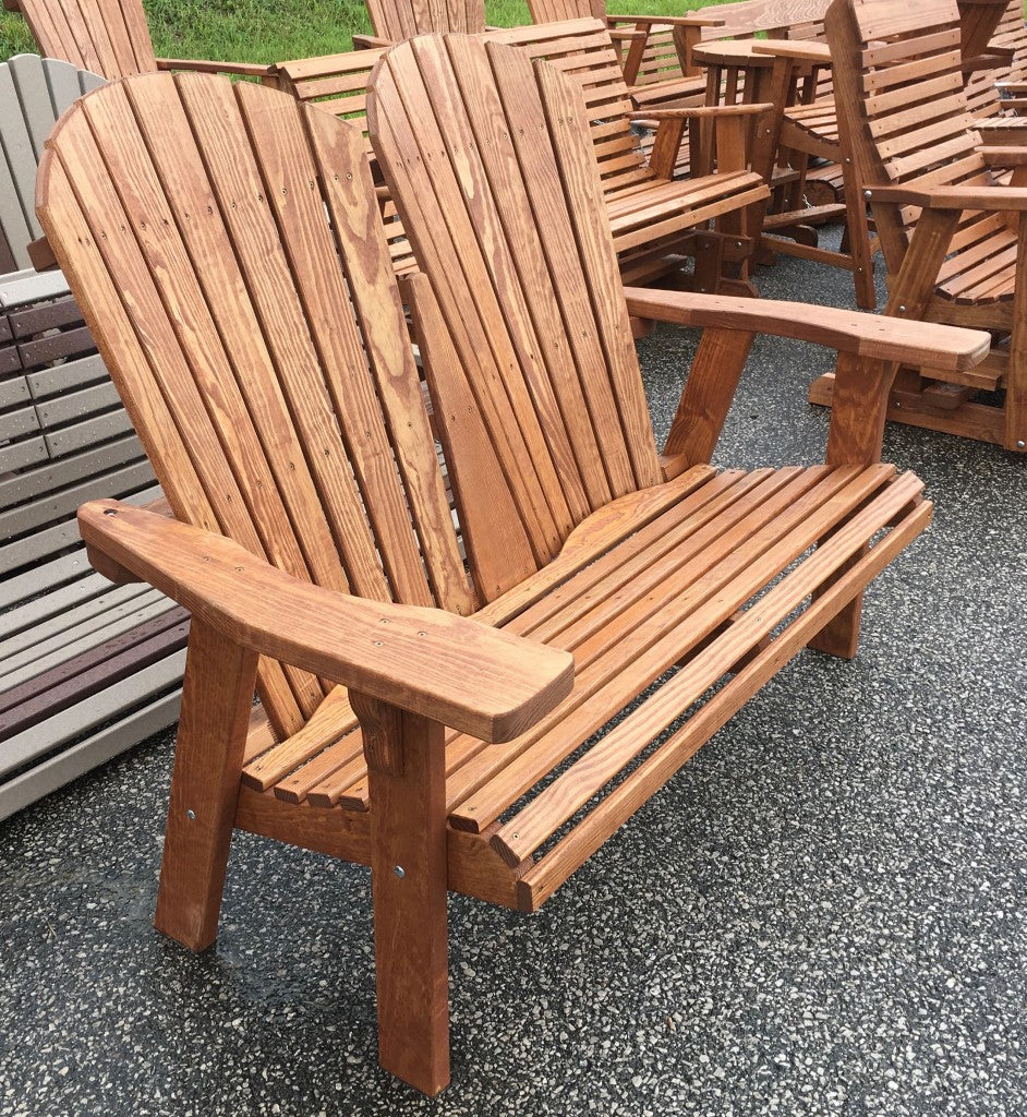 4' Adirondack Love Seat Bench