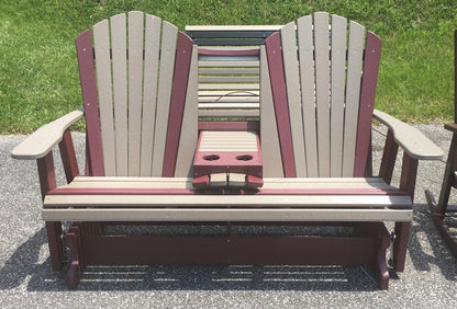 Poly 5′ Adirondack Glider with Fold Down