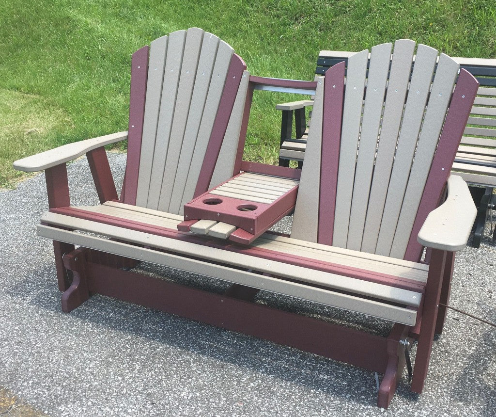 Poly 5′ Adirondack Glider with Fold Down