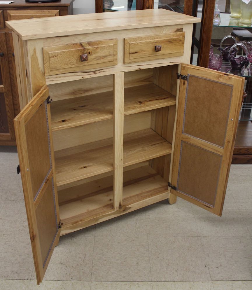 Pie Safe with Tri-Star Door Panels in Rustic Hickory