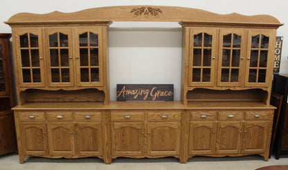 Custom 8-Bay Country Hutch