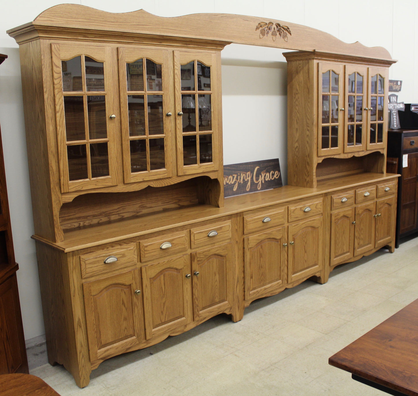 Custom 8-Bay Country Hutch