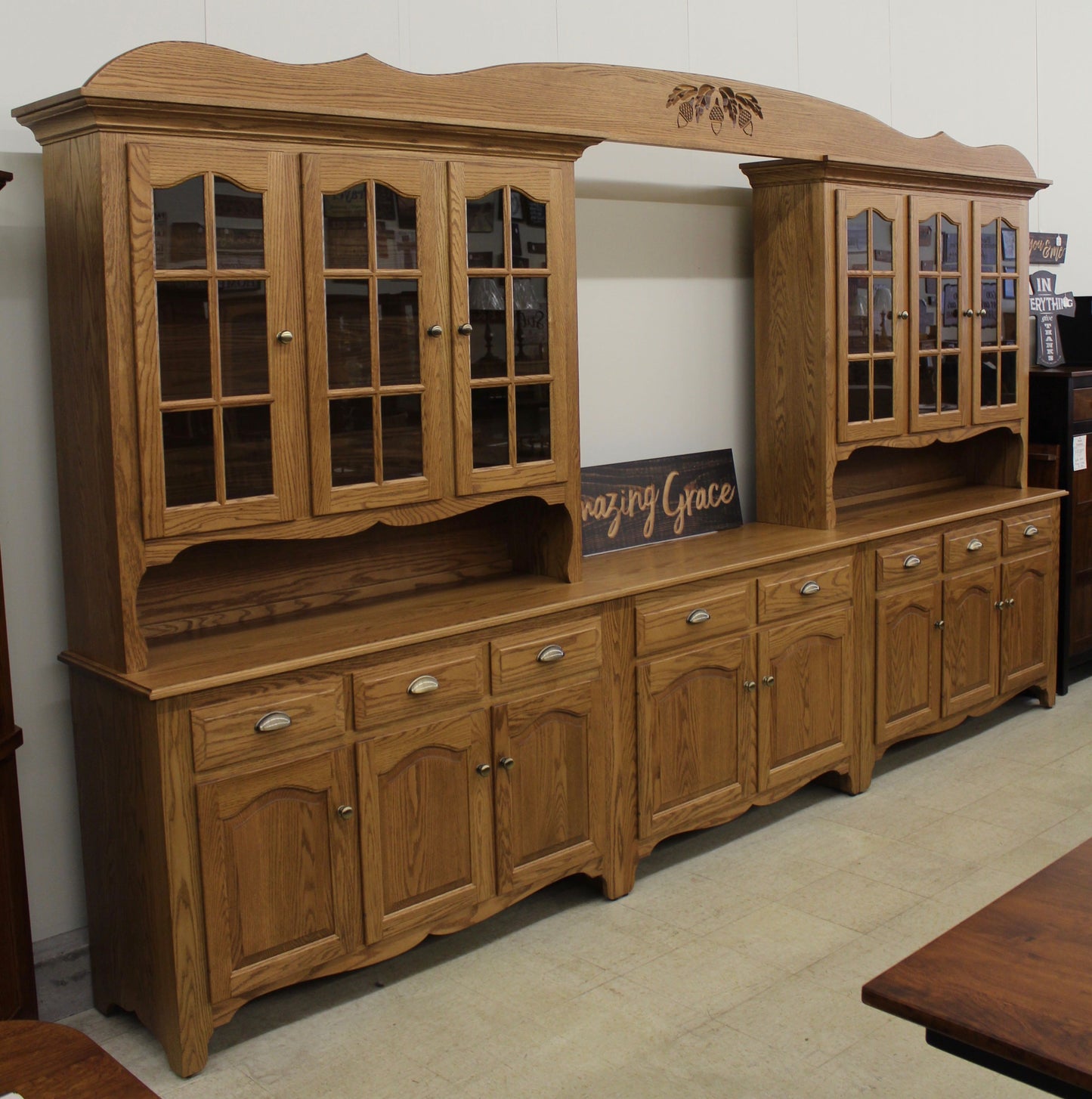 Custom 8-Bay Country Hutch