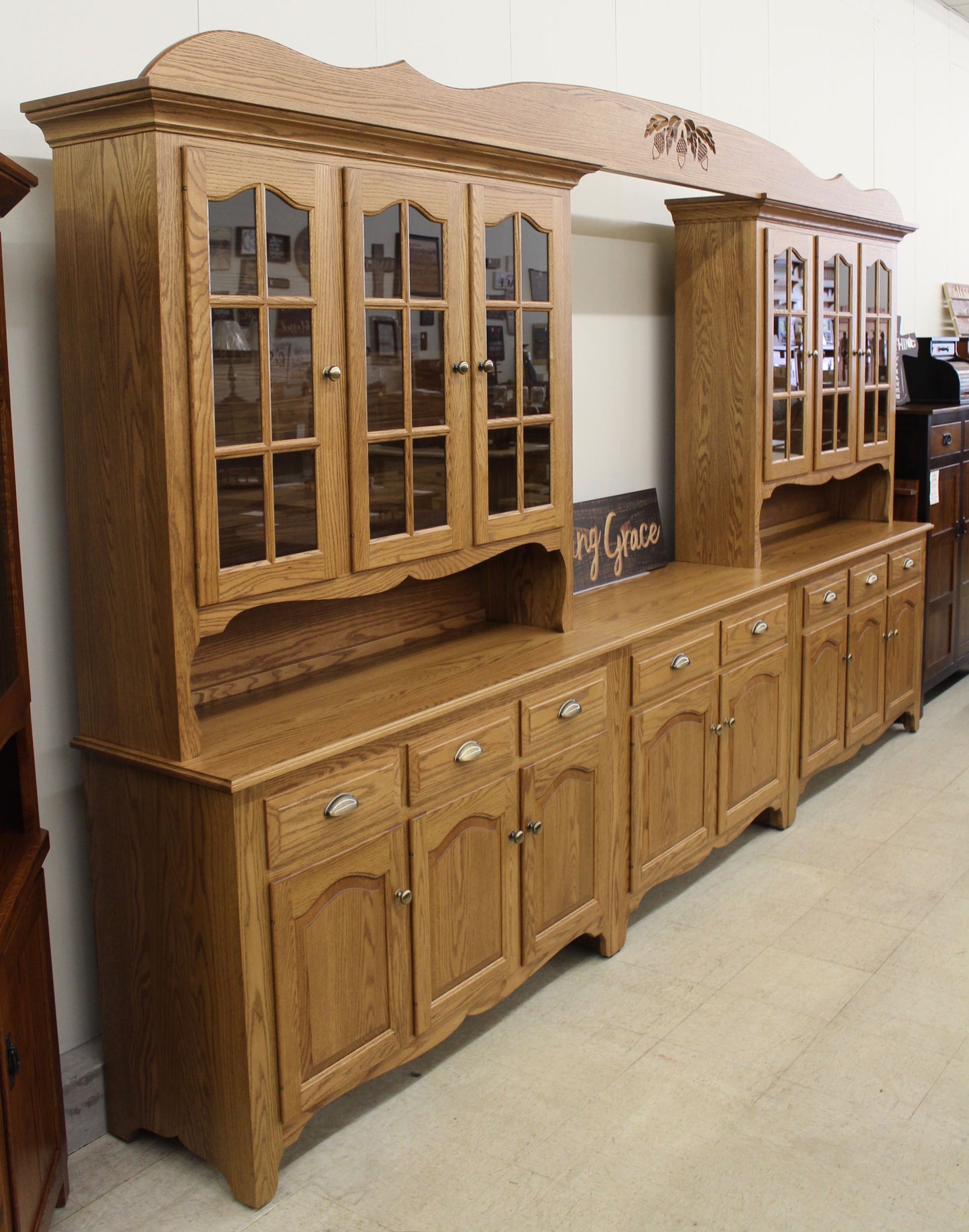 Custom 8-Bay Country Hutch