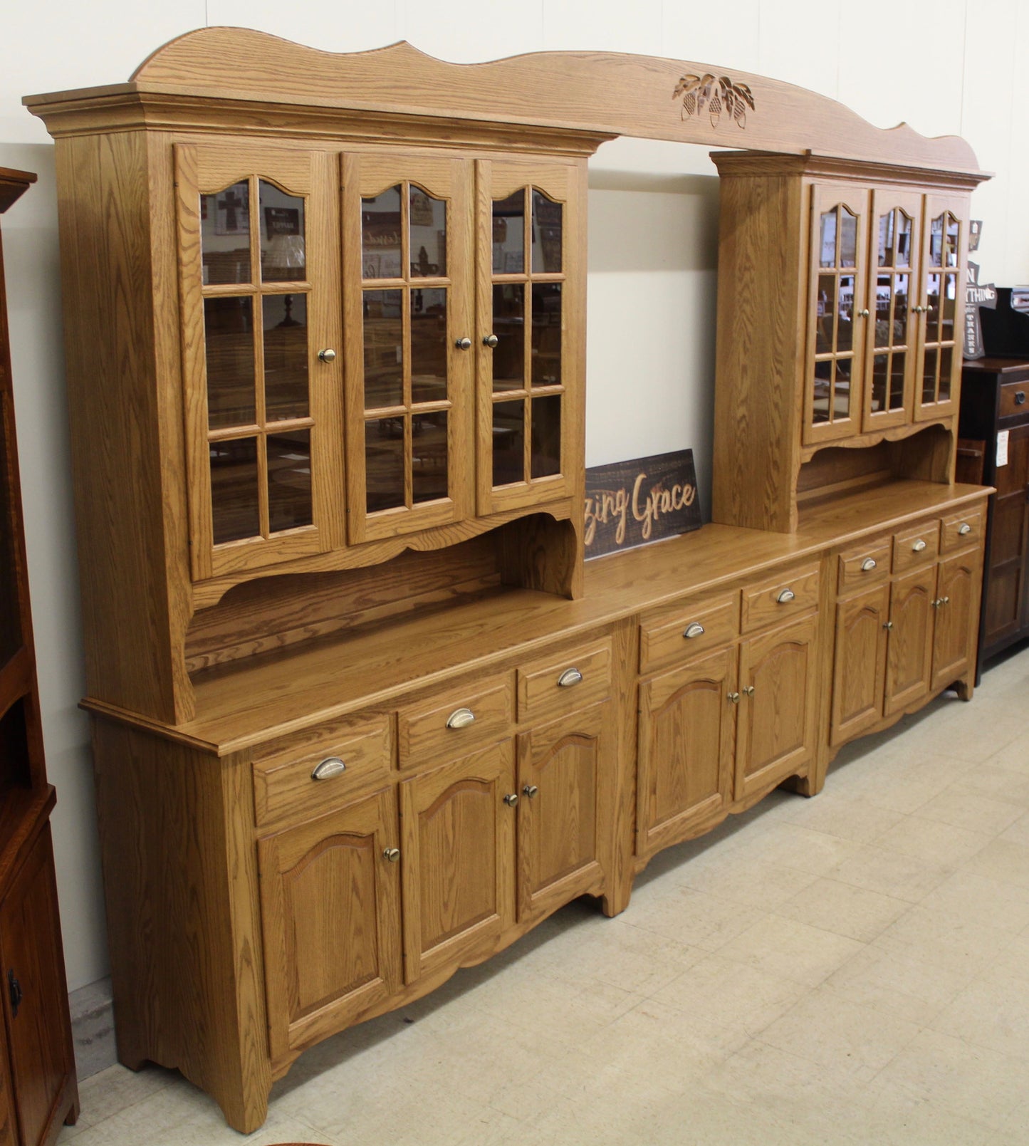 Custom 8-Bay Country Hutch