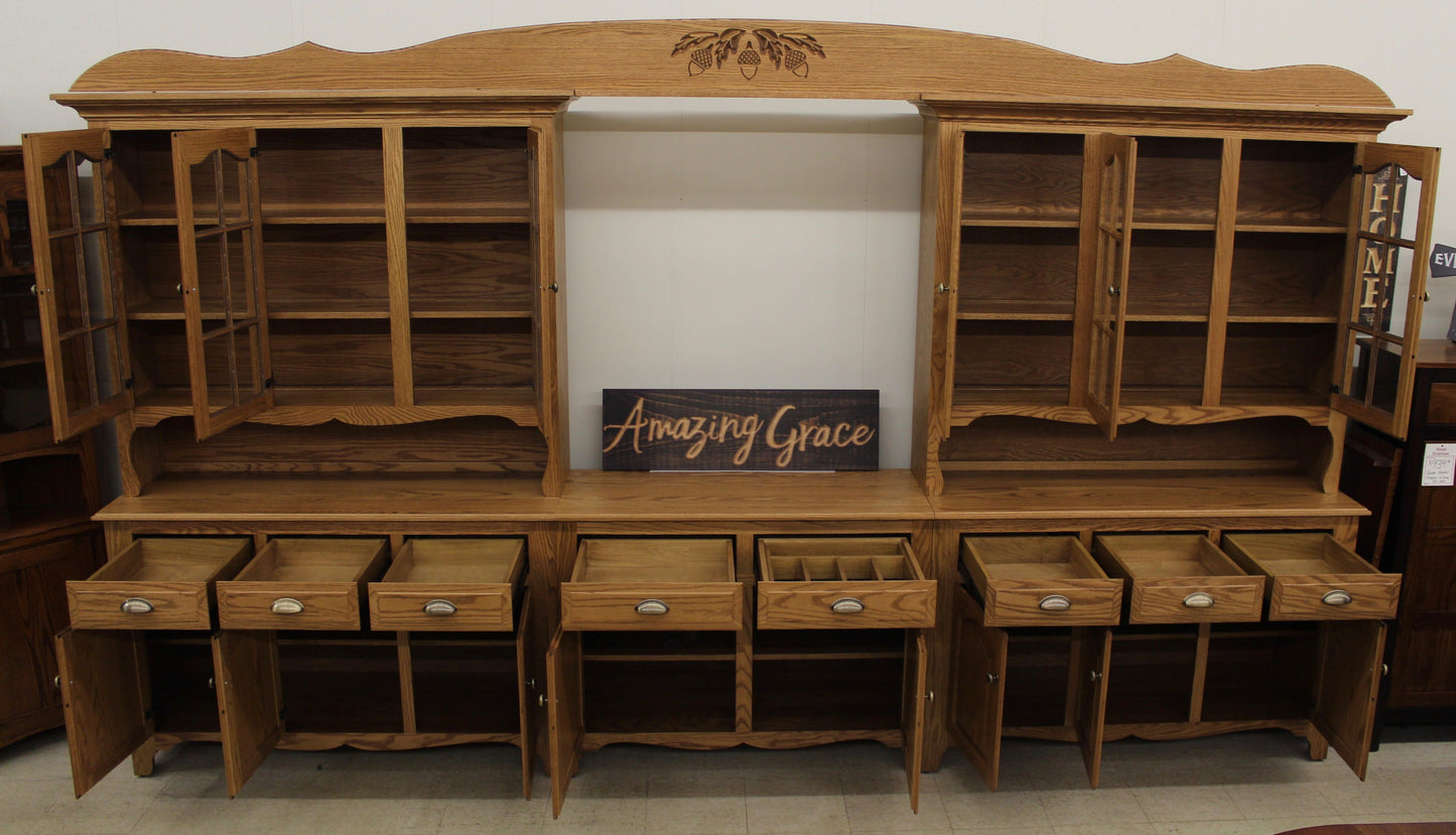 Custom 8-Bay Country Hutch
