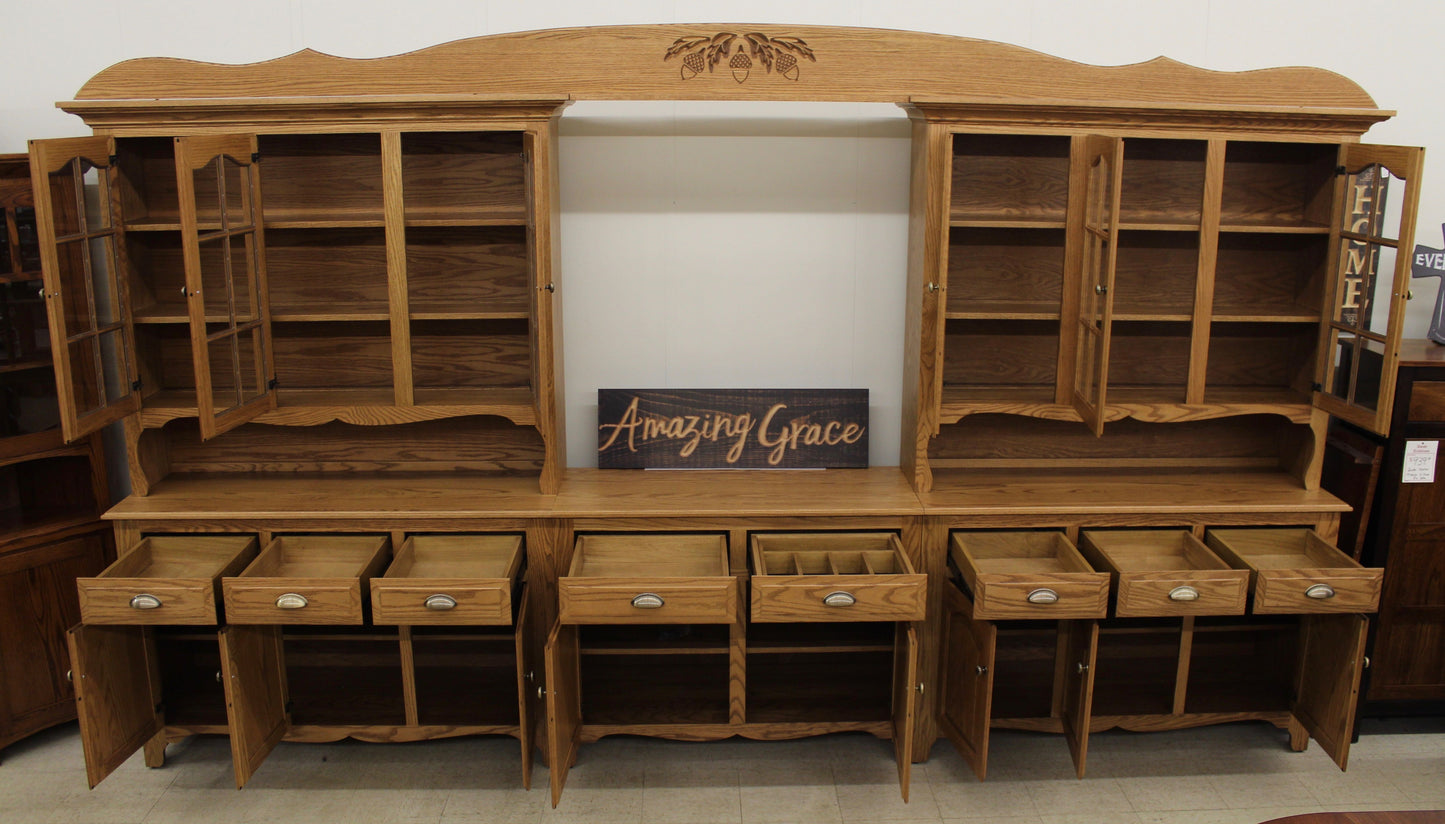 Custom 8-Bay Country Hutch