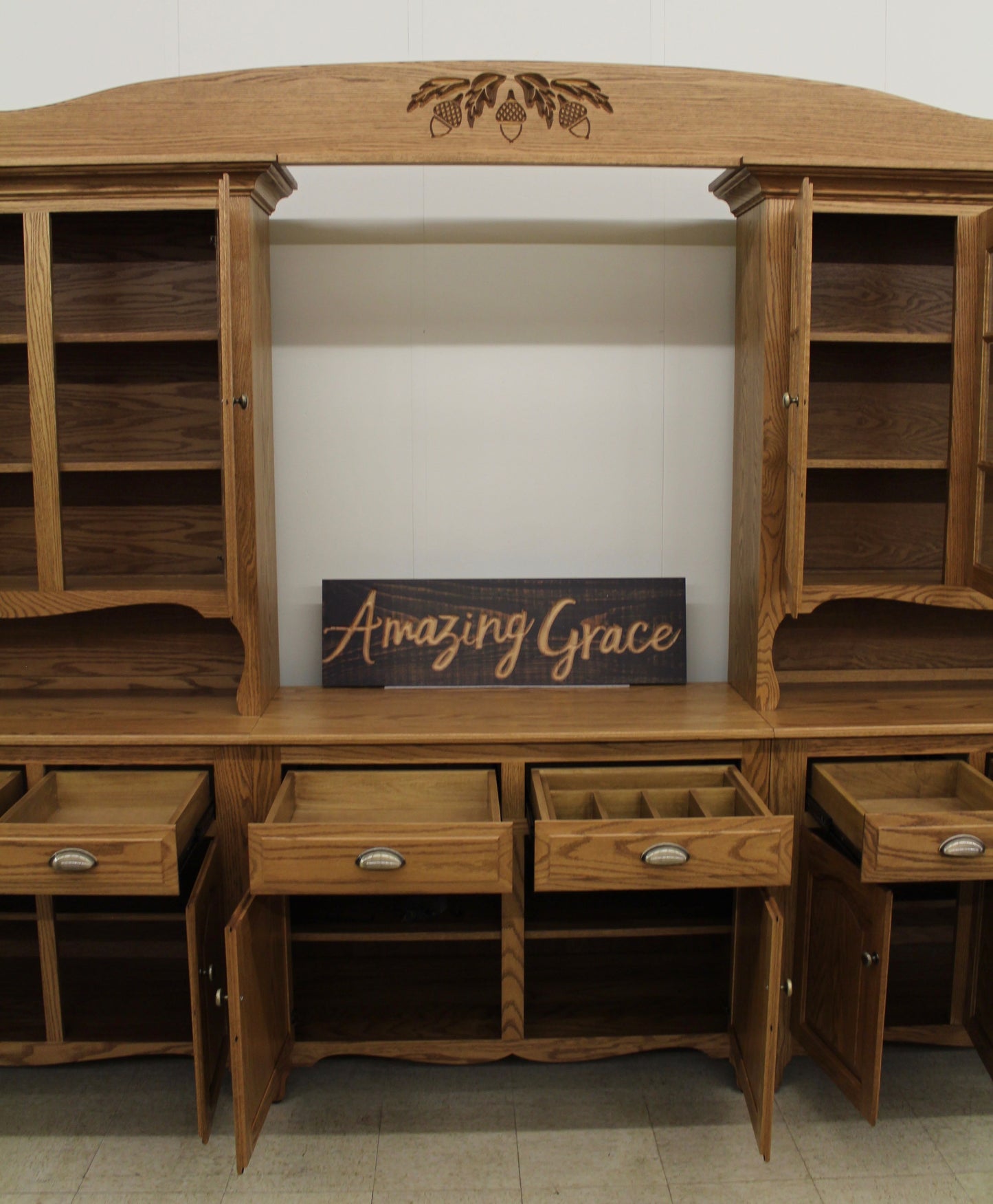 Custom 8-Bay Country Hutch